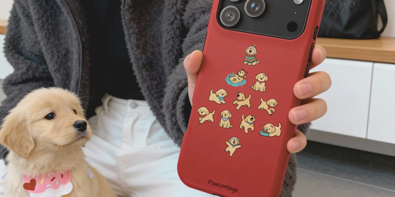 Minimal pet portrait gift collection featuring ready-to-ship phone cases, tote bags and clean modern designs.