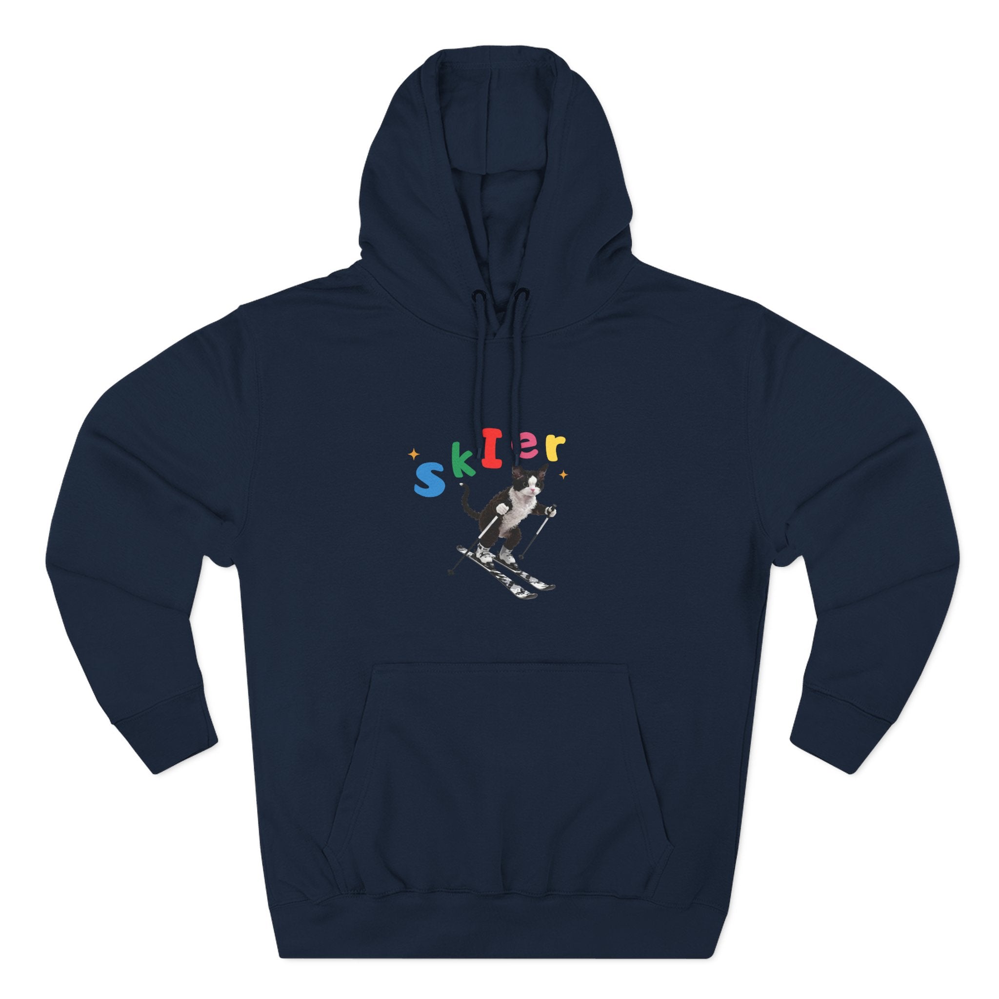 Custom Pet Portrait Hoodie - 1:1 Personalized | Skiing Theme