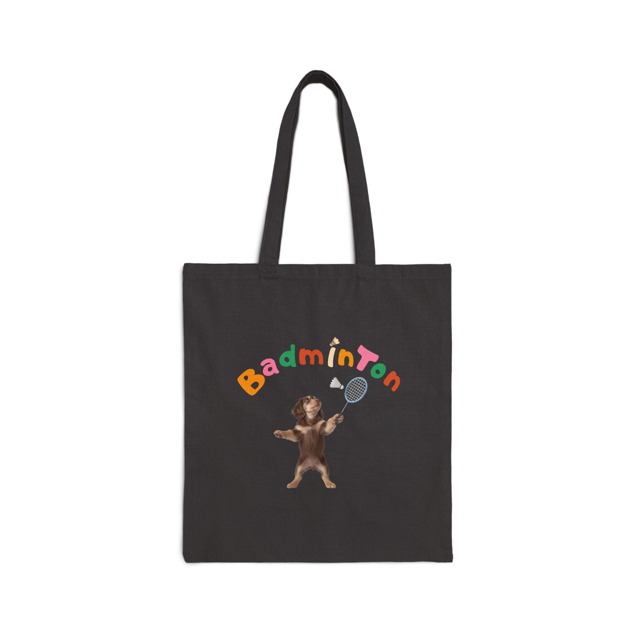Custom Pet Portrait Tote Bag - 1:1 Personalized | Badminton Theme