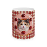 Custom Pet Portrait Mug - 1:1 Personalized | Donut Theme