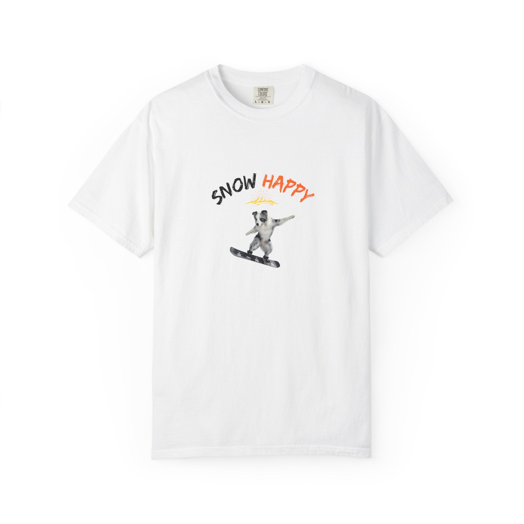 Custom Pet Portrait T-Shirt - 1:1 Personalized | Snowboarding Theme