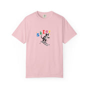 Custom Pet Portrait T-Shirt - 1:1 Personalized | Skiing Theme