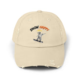 Custom Pet Portrait Cap - 1:1 Personalized | Snowboarding Theme