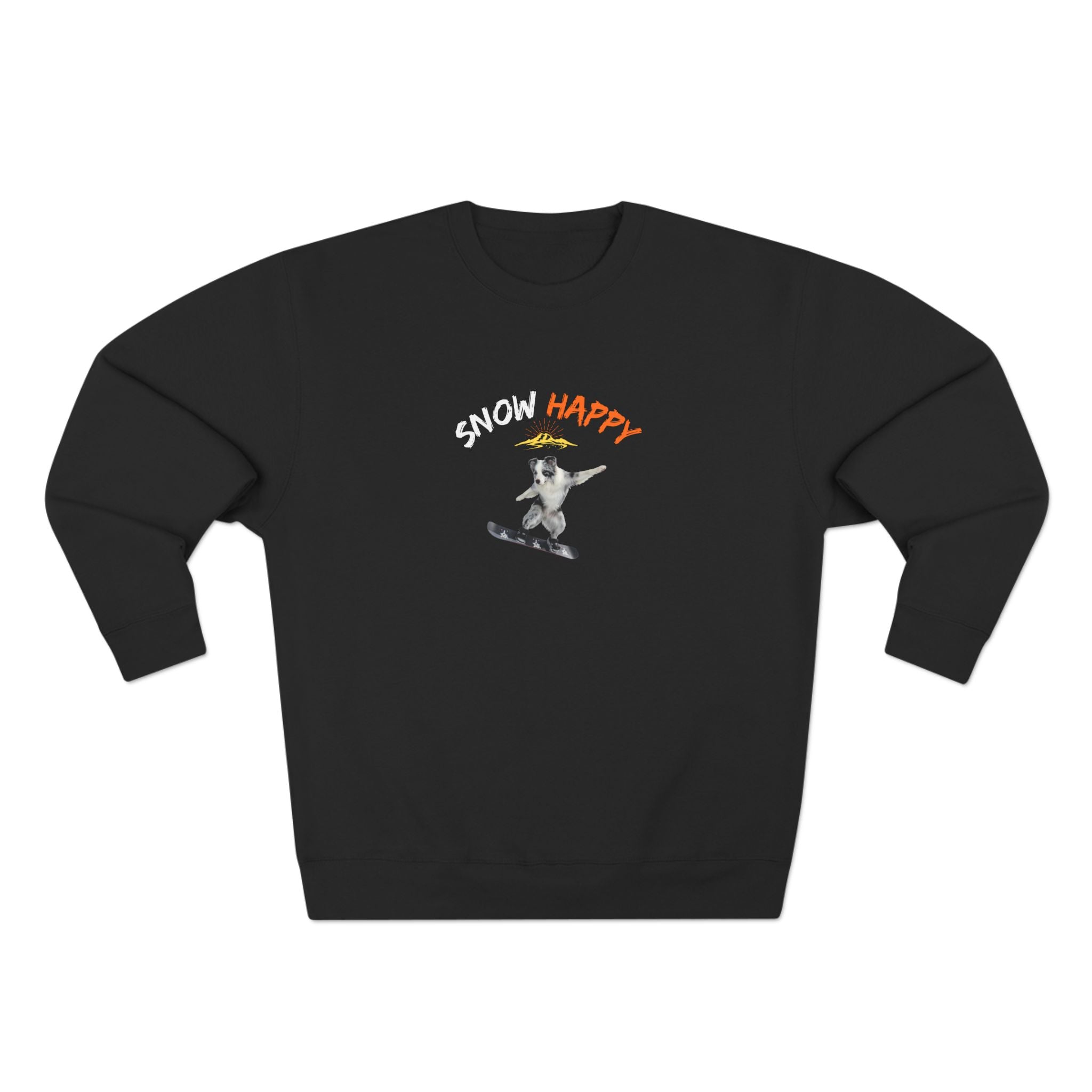 Custom Pet Portrait Sweatshirt - 1:1 Personalized | Snowboarding Theme