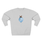 Custom Pet Portrait Sweatshirt - 1:1 Personalized | Balloon-Blue Theme