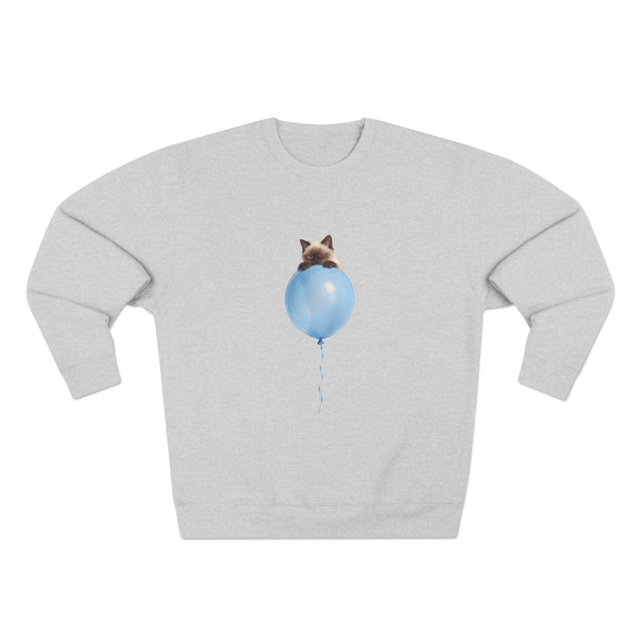 Custom Pet Portrait Sweatshirt - 1:1 Personalized | Balloon-Blue Theme