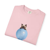 Custom Pet Portrait T-Shirt - 1:1 Personalized | Balloon-Blue Theme