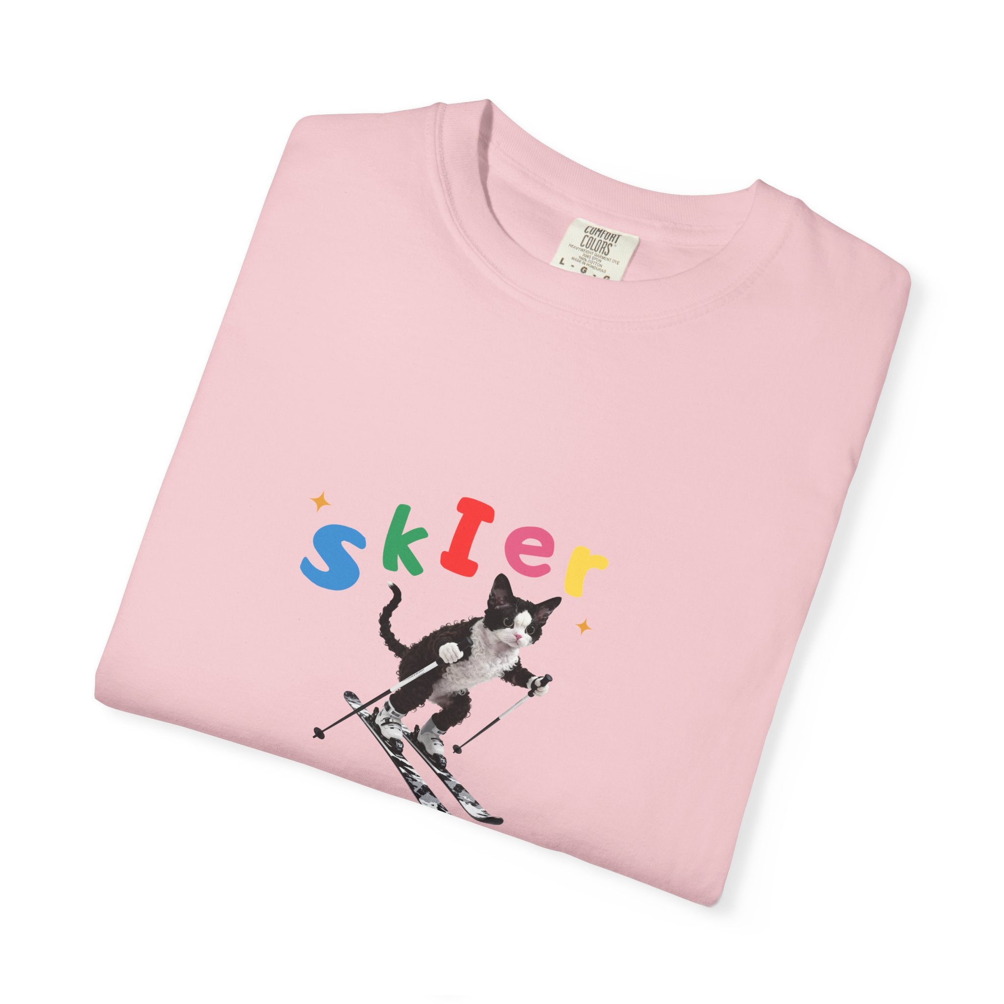 Custom Pet Portrait T-Shirt - 1:1 Personalized | Skiing Theme