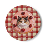 Custom Pet Portrait Coaster - 1:1 Personalized | Donut Theme