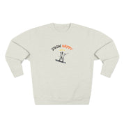 Custom Pet Portrait Sweatshirt - 1:1 Personalized | Snowboarding Theme