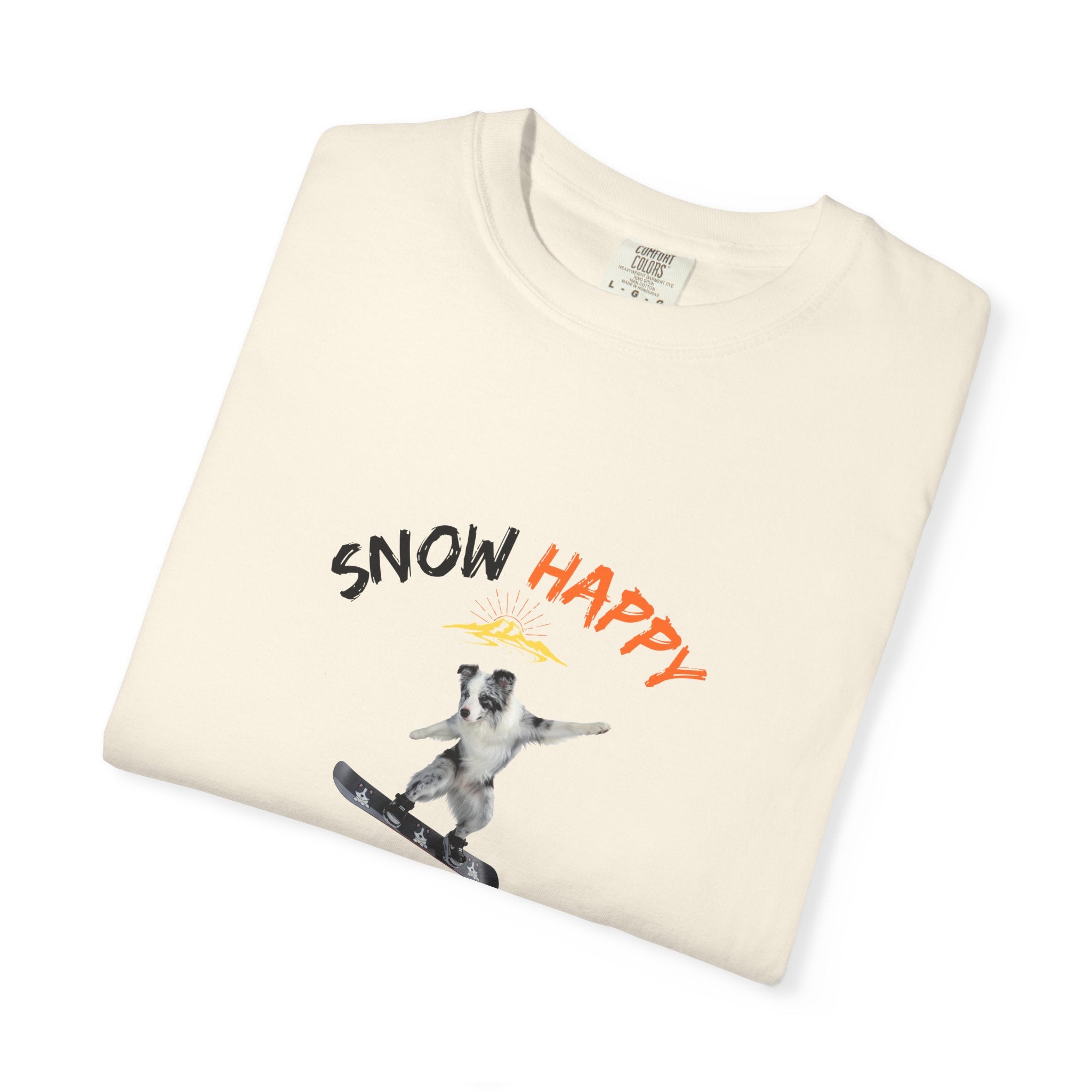 Custom Pet Portrait T-Shirt - 1:1 Personalized | Snowboarding Theme