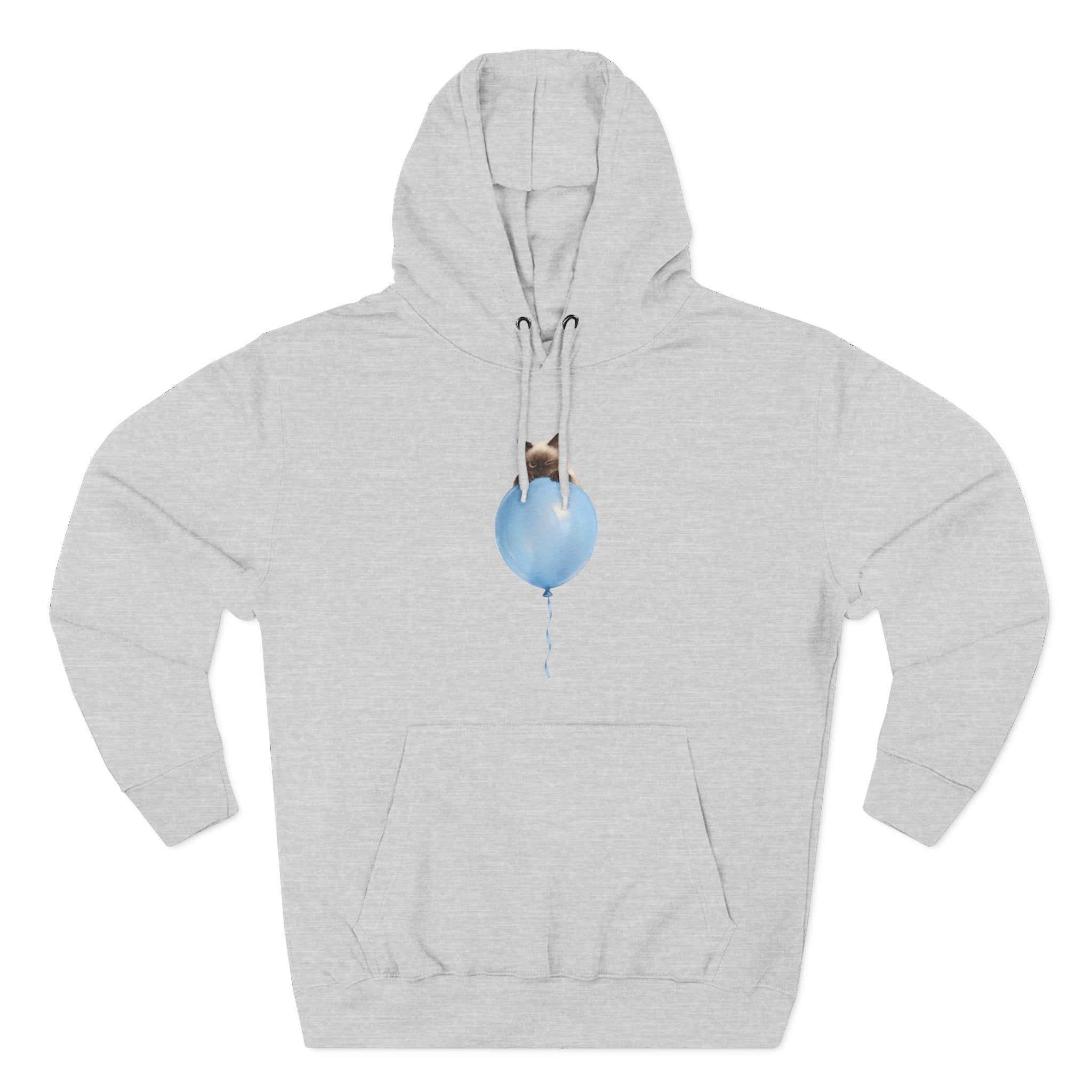 Custom Pet Portrait Hoodie - 1:1 Personalized | Balloon-Blue Theme