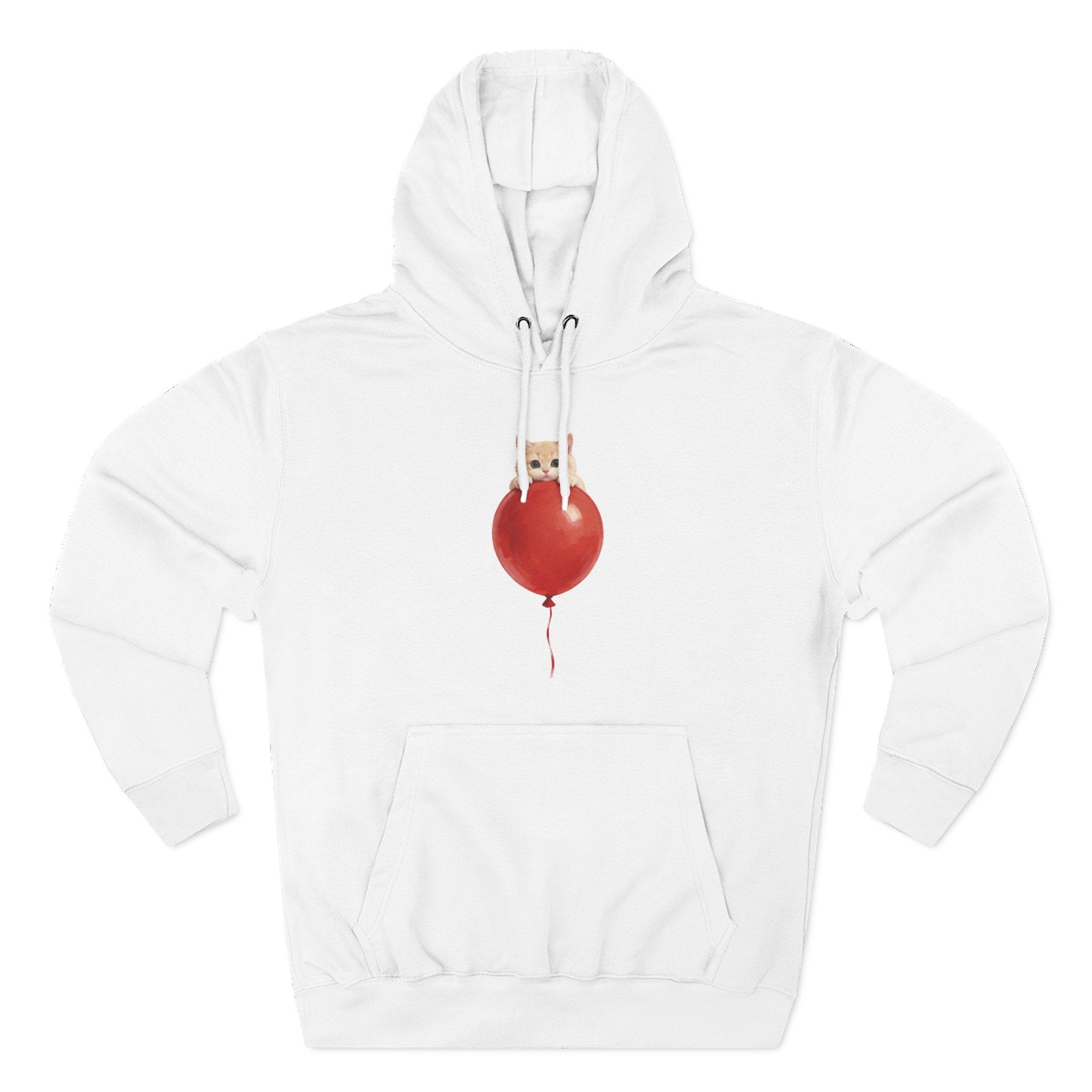 Custom Pet Portrait Hoodie - 1:1 Personalized | Balloon-Red Theme