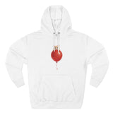 Custom Pet Portrait Hoodie - 1:1 Personalized | Balloon-Red Theme