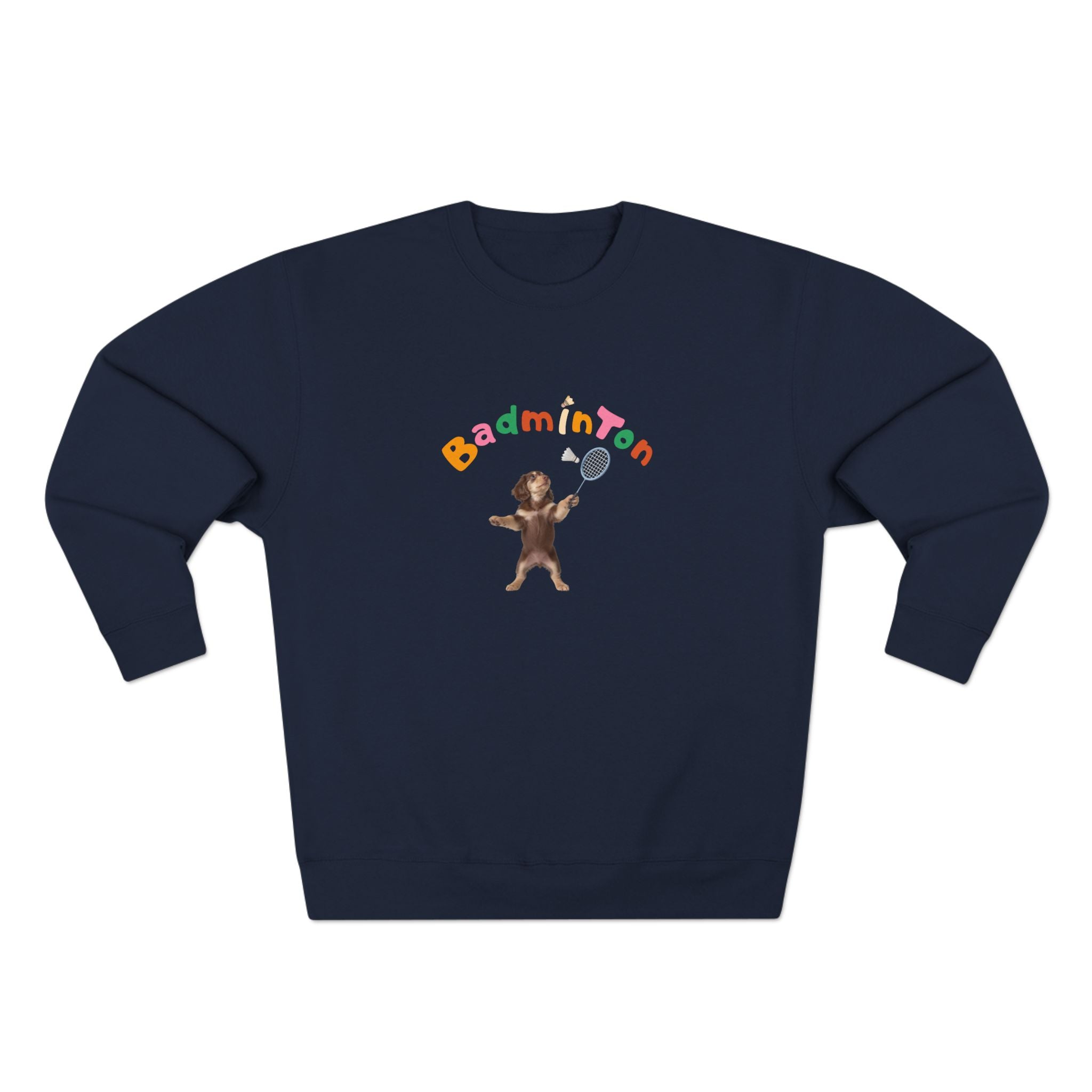Custom Pet Portrait Sweatshirt - 1:1 Personalized | Badminton Theme