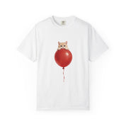 Custom Pet Portrait T-Shirt - 1:1 Personalized | Balloon-Red Theme