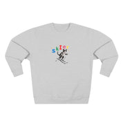 Custom Pet Portrait Sweatshirt - 1:1 Personalized | Skiing Theme