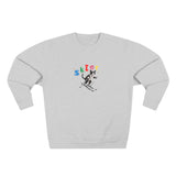 Custom Pet Portrait Sweatshirt - 1:1 Personalized | Skiing Theme