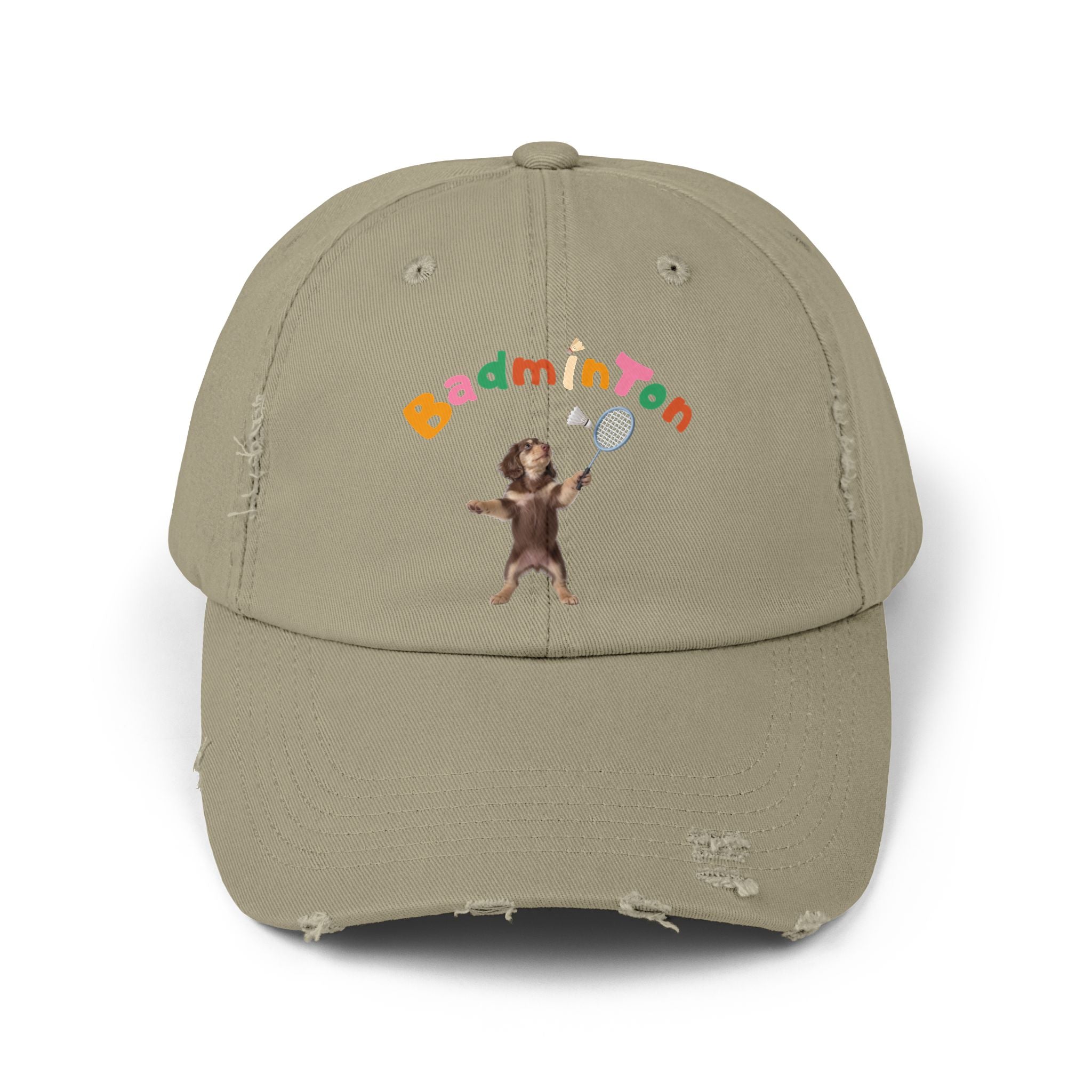 Custom Pet Portrait Cap - 1:1 Personalized | Badminton Theme