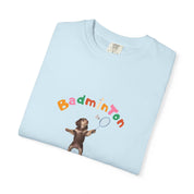 Custom Pet Portrait T-Shirt - 1:1 Personalized | Badminton Theme