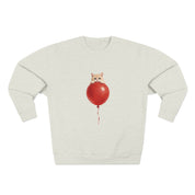 Custom Pet Portrait Sweatshirt - 1:1 Personalized | Balloon-Red Theme