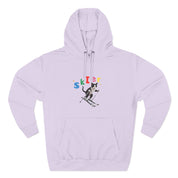Custom Pet Portrait Hoodie - 1:1 Personalized | Skiing Theme