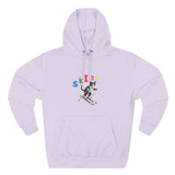 Custom Pet Portrait Hoodie - 1:1 Personalized | Skiing Theme