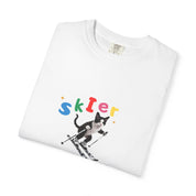 Custom Pet Portrait T-Shirt - 1:1 Personalized | Skiing Theme