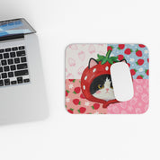 Custom Pet Portrait Mouse Pad - 1:1 Personalized | Strawberry Theme