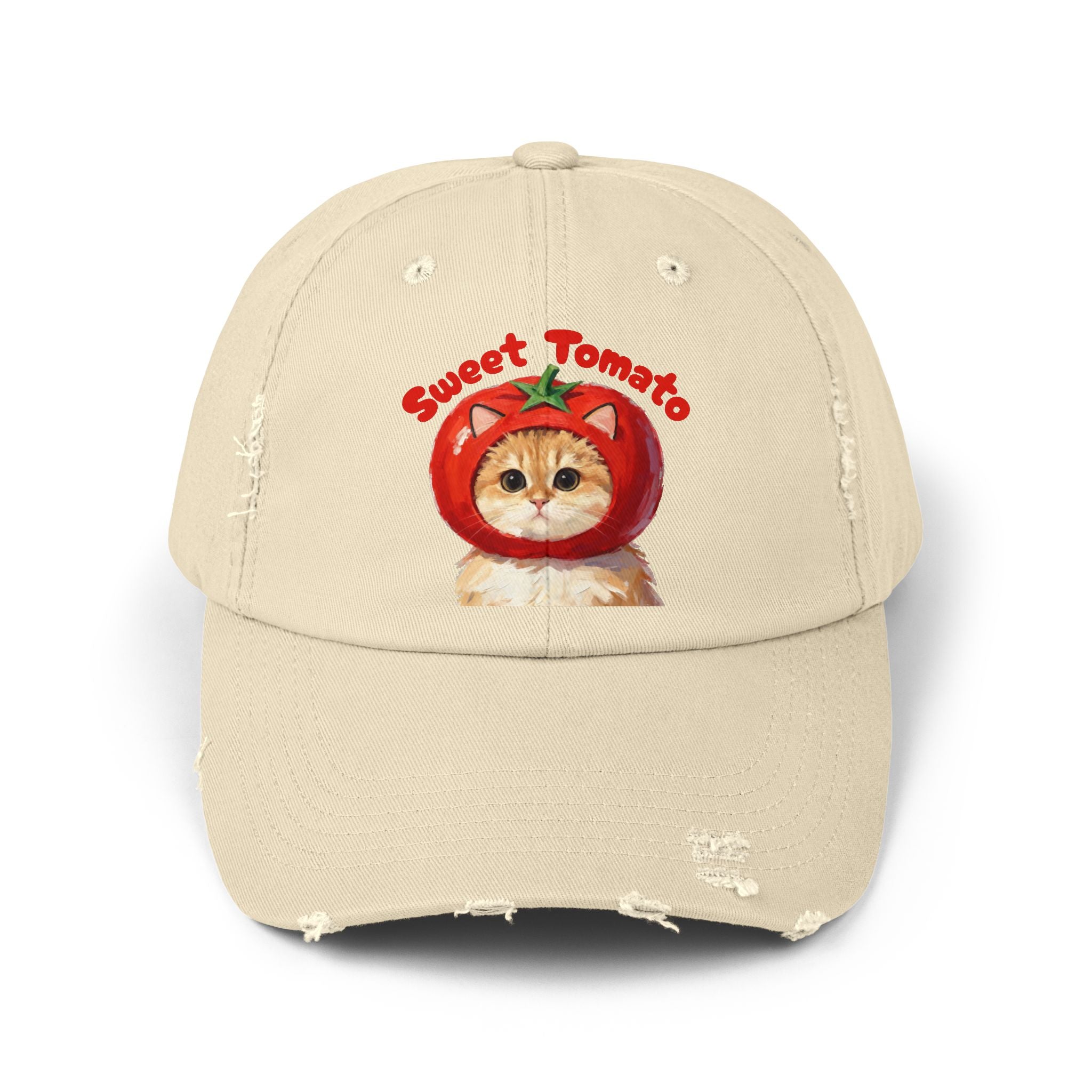 Custom Pet Portrait Cap - 1:1 Personalized | Strawberry Theme