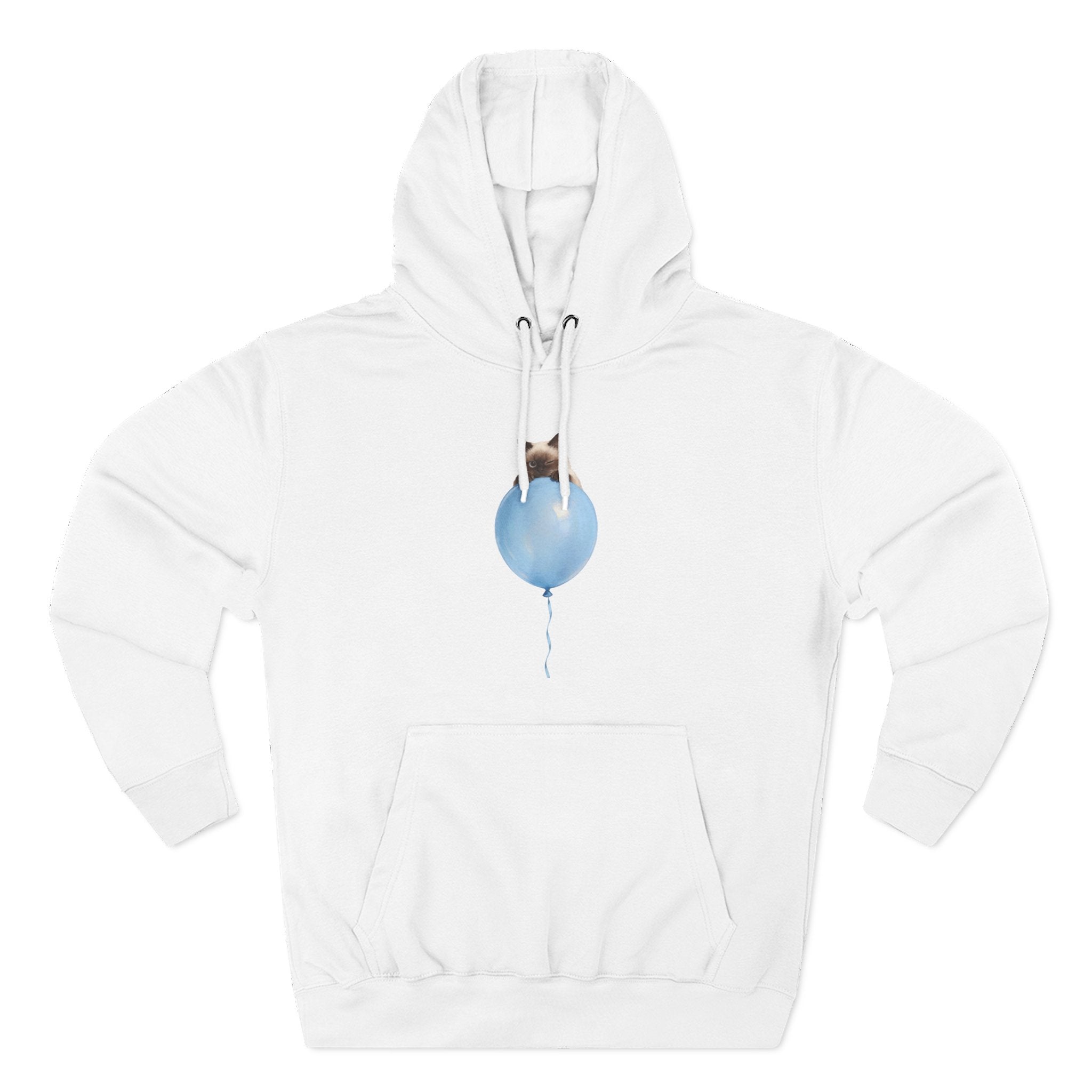 Custom Pet Portrait Hoodie - 1:1 Personalized | Balloon-Blue Theme