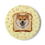 Custom Pet Portrait Coaster - 1:1 Personalized | Bread Theme