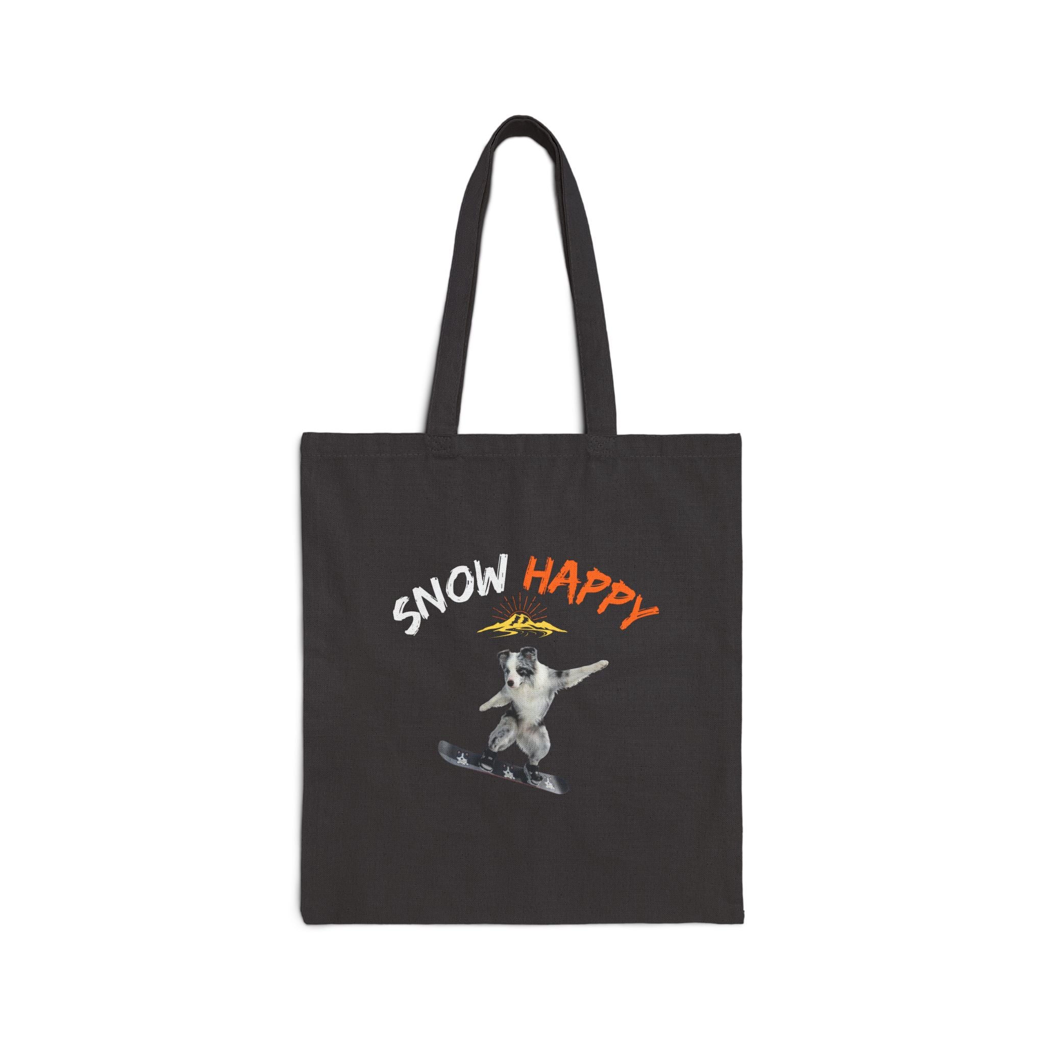 Custom Pet Portrait Tote Bag - 1:1 Personalized | Snowboarding Theme