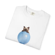 Custom Pet Portrait T-Shirt - 1:1 Personalized | Balloon-Blue Theme