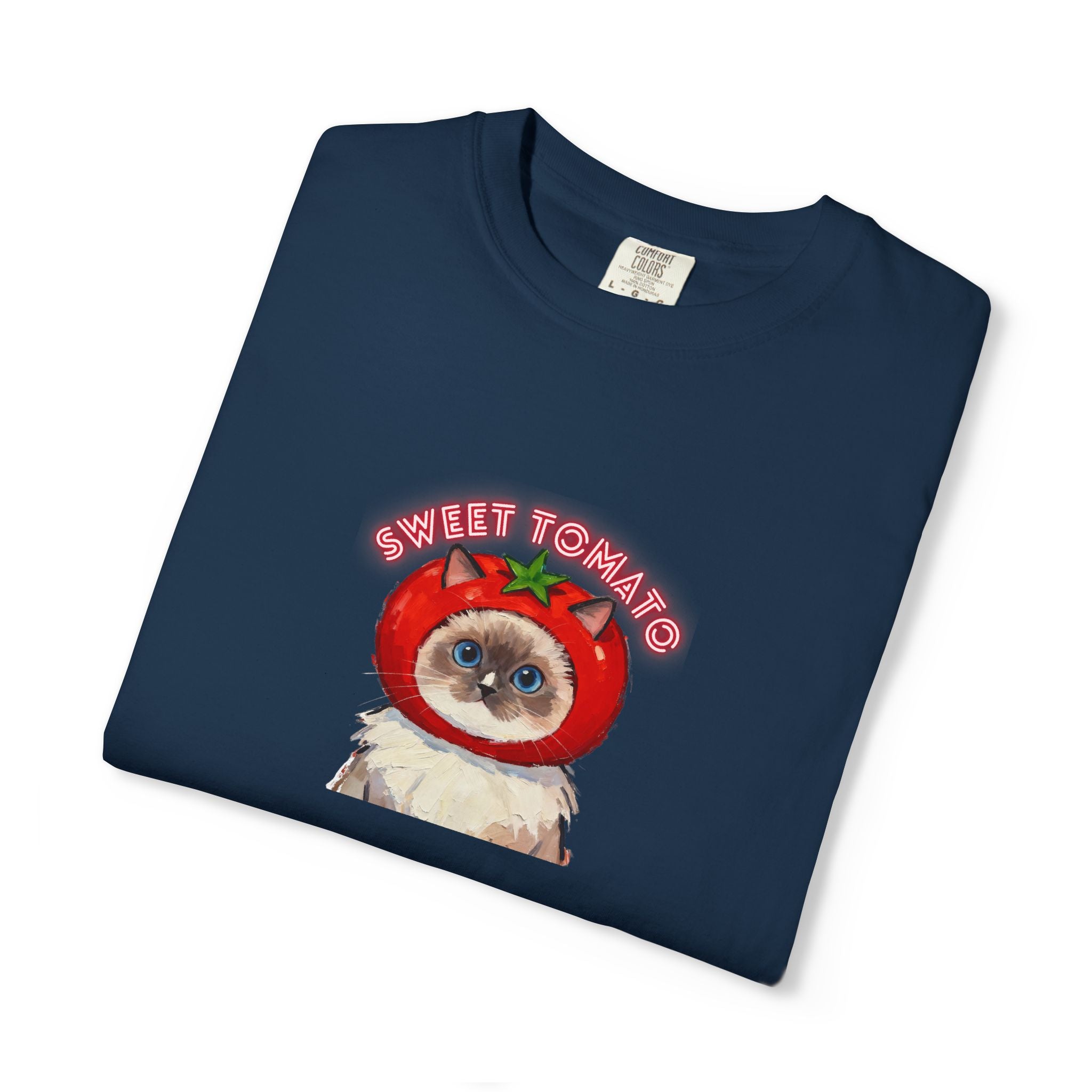 Custom Pet Portrait T-Shirt - 1:1 Personalized | Tomato Theme