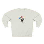 Custom Pet Portrait Sweatshirt - 1:1 Personalized | Skiing Theme