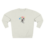 Custom Pet Portrait Sweatshirt - 1:1 Personalized | Skiing Theme