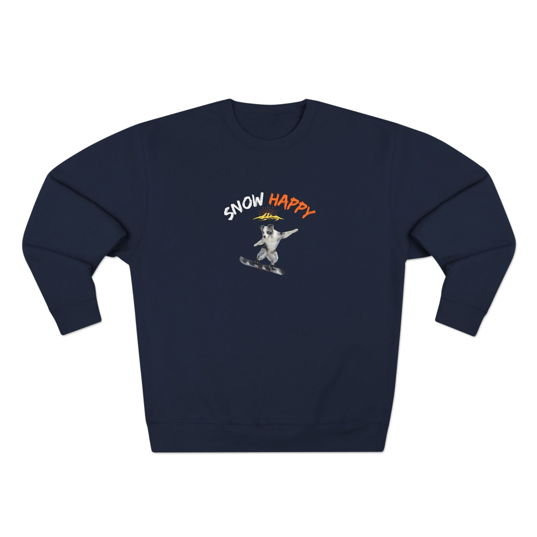 Custom Pet Portrait Sweatshirt - 1:1 Personalized | Snowboarding Theme