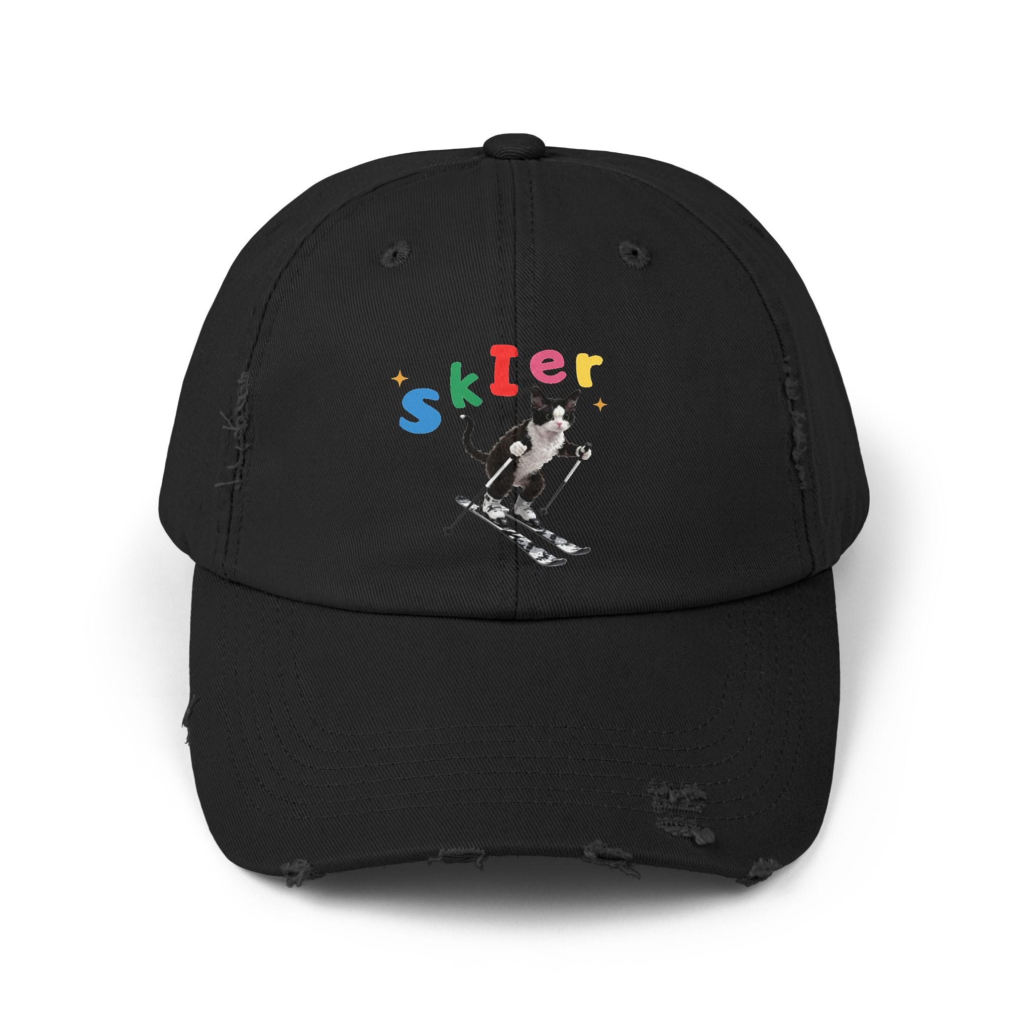 Custom Pet Portrait Cap - 1:1 Personalized | Skiing Theme