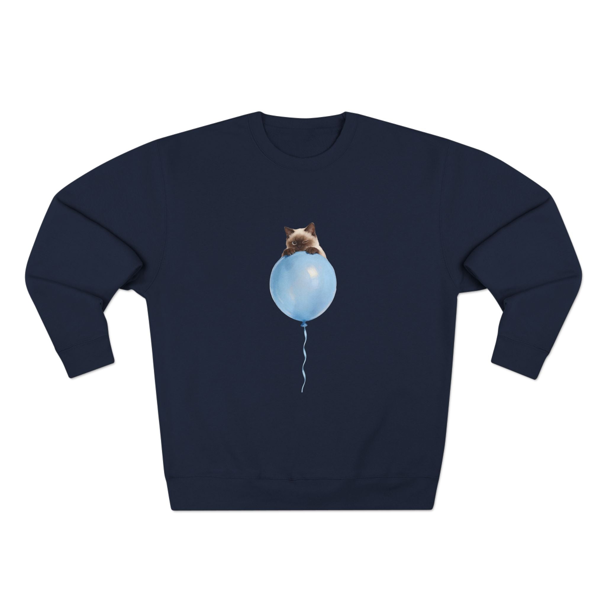 Custom Pet Portrait Sweatshirt - 1:1 Personalized | Balloon-Blue Theme