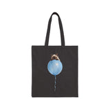 Custom Pet Portrait Tote Bag - 1:1 Personalized | Balloon-Blue Theme