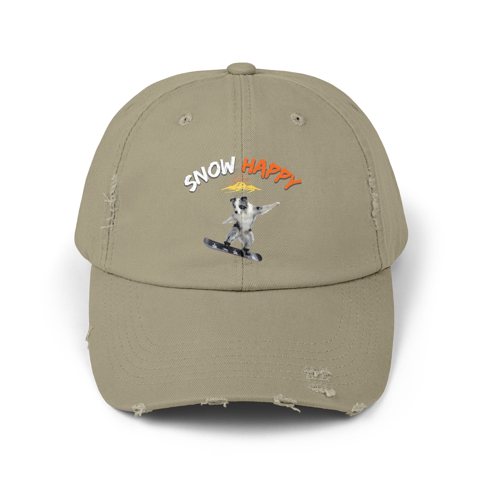 Custom Pet Portrait Cap - 1:1 Personalized | Snowboarding Theme