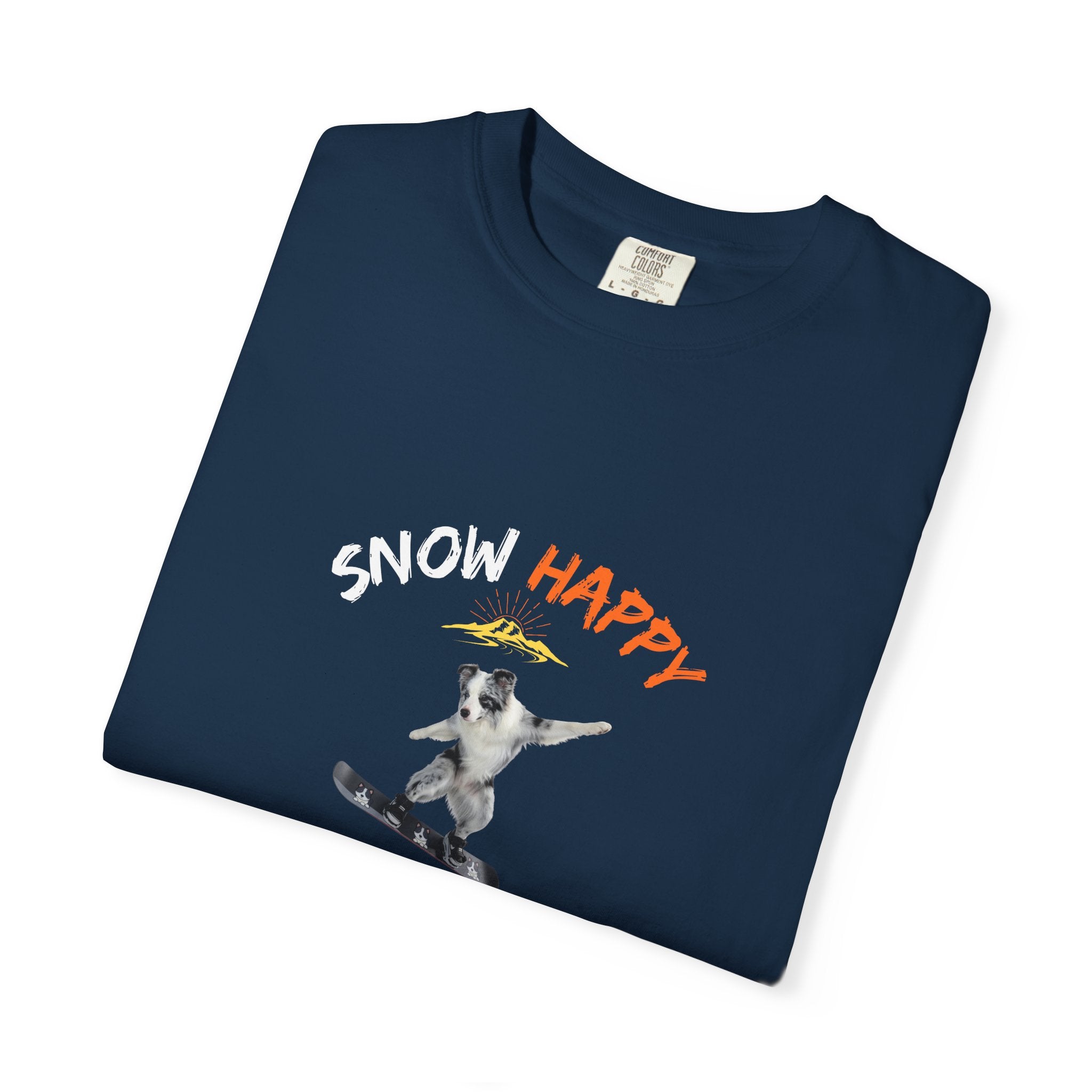 Custom Pet Portrait T-Shirt - 1:1 Personalized | Snowboarding Theme