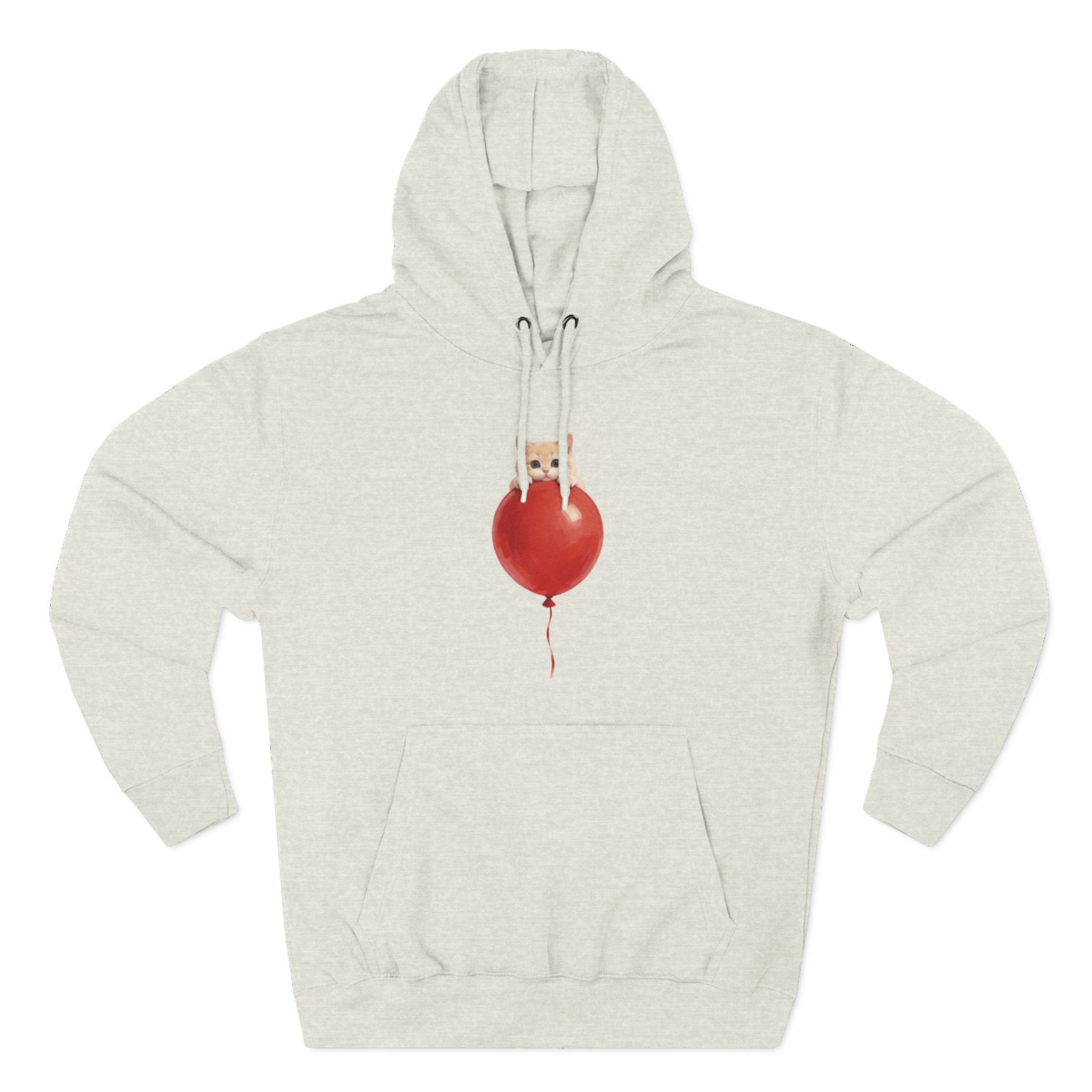 Custom Pet Portrait Hoodie - 1:1 Personalized | Balloon-Red Theme
