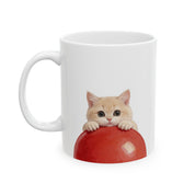 Custom Pet Portrait Mug - 1:1 Personalized | Balloon-Red Theme
