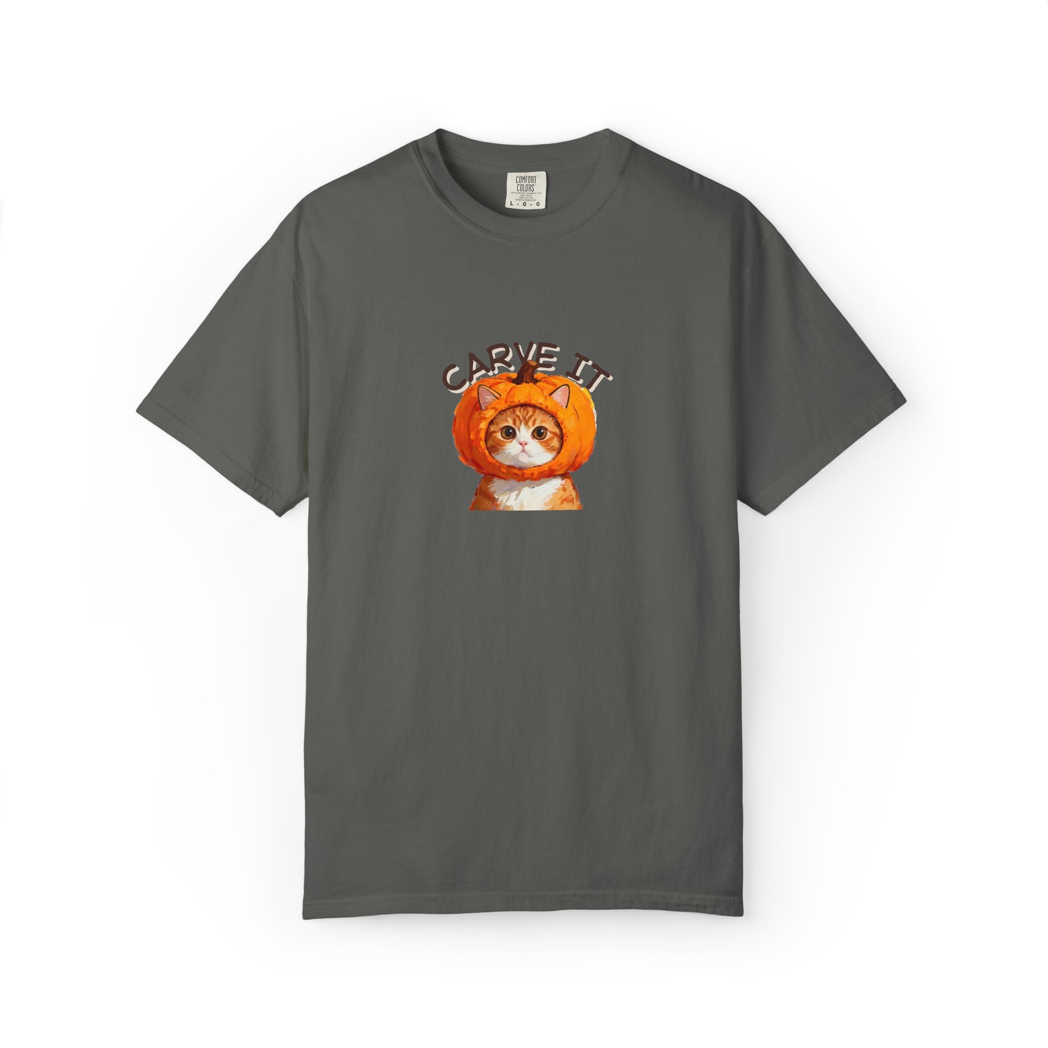 Custom Pet Portrait T-Shirt - 1:1 Personalized | Pumpkin Theme