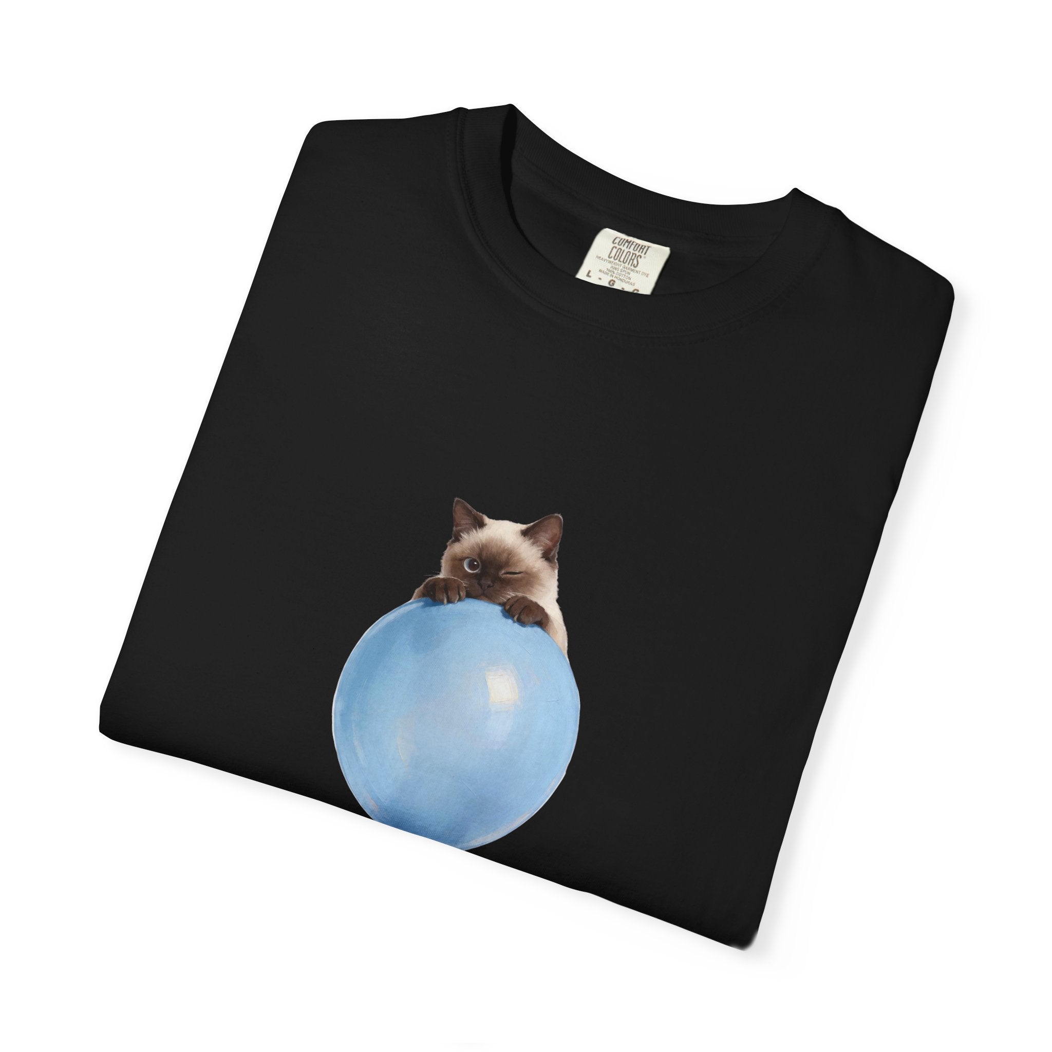 Custom Pet Portrait T-Shirt - 1:1 Personalized | Balloon-Blue Theme