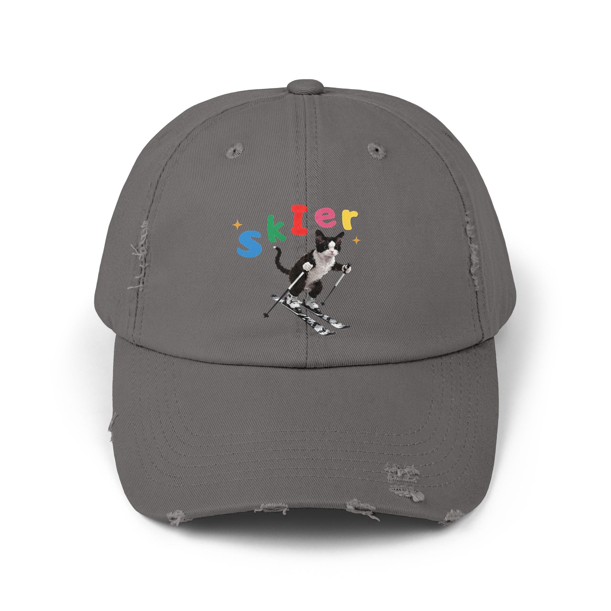 Custom Pet Portrait Cap - 1:1 Personalized | Skiing Theme