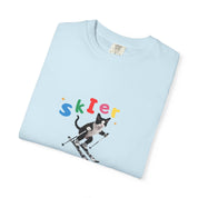 Custom Pet Portrait T-Shirt - 1:1 Personalized | Skiing Theme