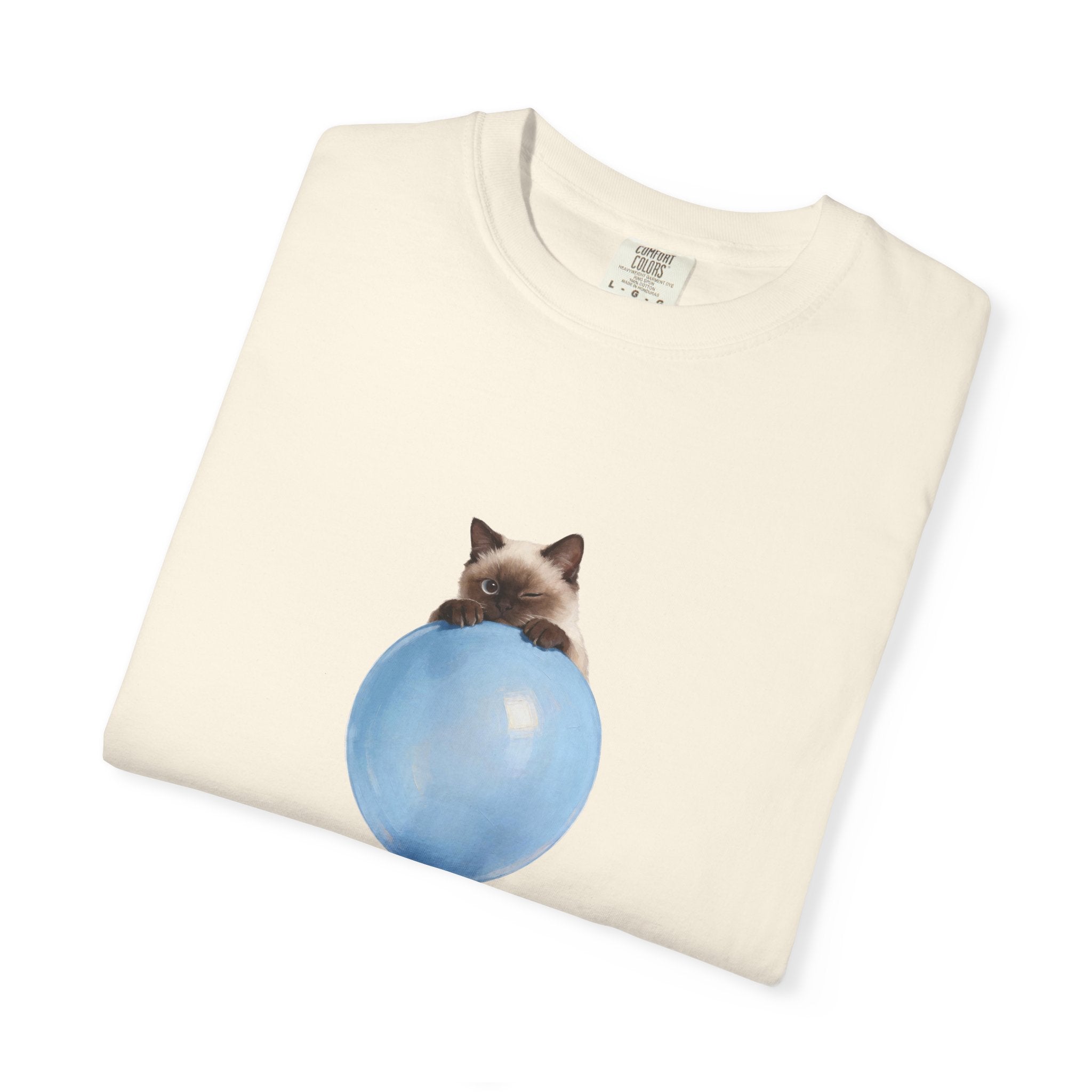 Custom Pet Portrait T-Shirt - 1:1 Personalized | Balloon-Blue Theme